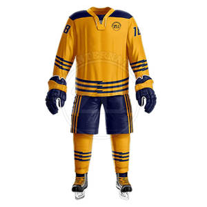 Uniforme de hockey sur glace confortable grande taille, service OEM, 100% polyester, écologique, respirant, léger, en stock - Product Image 3