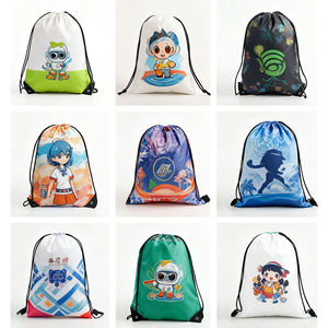 กระเป๋าเป้สะพายหลังถุงผ้าแคนวาสสำหรับเล่นกีฬาผ้าไนลอนความจุถุงช้อปปิ้งผ้าโพลีเอสเตอร์พร้อมโลโก้แบบกำหนดเอง - Product Image 4