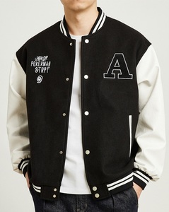 High Quality Custom Embroidery Logo Men Baseball Varisty <b>Jacket</b> in Wholesale - Product Image 3