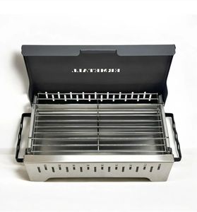 Parrilla Portátil de Carbón de Acero Inoxidable, Ajustable y Plegable para Picnic al Aire Libre y Senderismo, Práctica para Acampar - Product Image 5