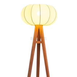 Lámpara de Pie al por Mayor, Lámpara de Pie Minimalista con Pantalla de Luz Suave y Base de Madera - Product Image 2