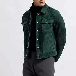 Venta al por mayor de chaqueta de cuero genuino de moda con estilo para los hombres de alta calidad cómodo Casual Street Wear chaquetas de invierno de los hombres - Product Image 2