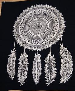 En diseño de gran chakra y pluma 100% camas impresas de algodón, mantas de playa y tapices para tiendas de decoración del hogar. - Product Image 6