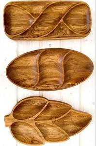 ถาดเสิร์ฟ/จานไม้ทำด้วยมือที่มีรูปทรงหลากหลายสำหรับห้องครัวร้านอาหารโรงแรมจากผู้จำหน่ายในเวียดนาม - Product Image 3