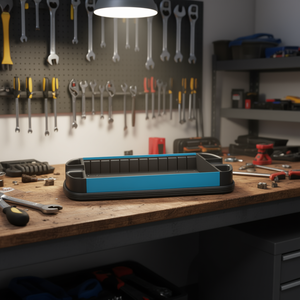 Chariot d'atelier Hazet 166 C avec plateau intermédiaire inférieur pour le rangement des outils - Product Image 3