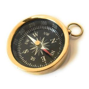 Brújula de Bolsillo de Latón de 2 Pulgadas, Estilo Náutico Vintage - Product Image 1