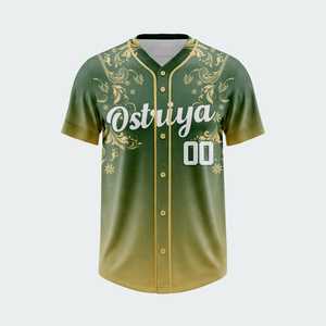 Maillot de baseball et de softball à boutons pour unisexe, vêtements de sport, maillot de baseball à prix avantageux avec logo personnalisé - Product Image 2