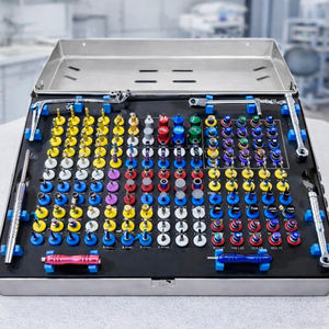 Kit de Instrumentos de Cirugía Dental de Acero Inoxidable Manual Universal, 140 Piezas, Caja de Herramientas de Precisión para Implantología Profesional - Product Image 3