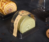 Boîtes d'emballage personnalisées pour gâteaux et pains YuXuan en plastique PET jetable imprimé UV transparent/couleur personnalisée