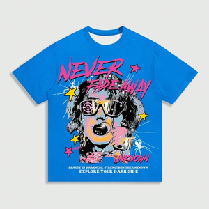 เสื้อยืดผู้ชายเสื้อคอกลมแขนสั้นเปิดไหล่แขนสั้นสำหรับผู้ชายเสื้อแบบลำลองพิมพ์ภาพบุคคลออกแบบได้ตามต้องการสำหรับฤดูร้อน - Product Image 1