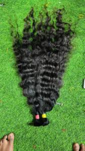 ผมอินเดียแท้แบบธรรมชาติ ลอนคลื่น 24 นิ้ว ผมเวอร์จินแท้คุณภาพสูง แบบเย็บสองชั้นด้วยเครื่องจักร สำหรับต่อผมและจัดแต่งทรง - Product Image 3