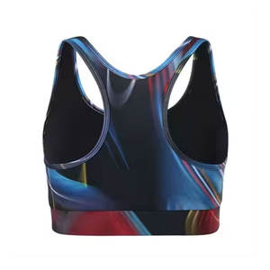 Sujetador Deportivo de Moda con Diseño Suave, Cintura Alta, Patrón Sólido, Cierre Elástico y Logotipo Frontal Simple para Mujer - Product Image 2