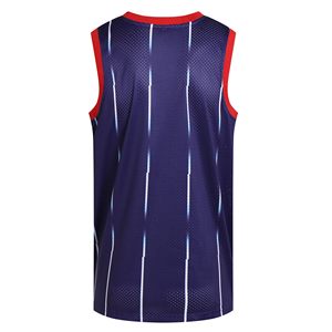 New Basketball Jerseys with Logo New Design Fully Custom Made Wholesale Breathable Plus Size 100% Polyester - Product Image 2