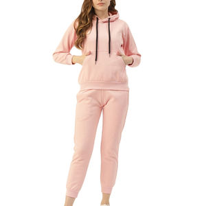 2024 femmes survêtement ensemble personnalisé chaud coton polaire à capuche femmes survêtements haute qualité survêtements pour femmes OEM personnalisé - Product Image 3