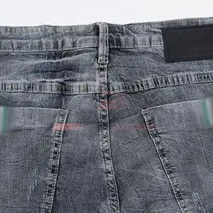 Short en jean pour hommes Offre Spéciale sur mesure 100% coton léger respirant motif solide taille élastique Style décontracté pour adultes - Product Image 3