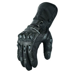 ถุงมือมอเตอร์ไซค์หนังกันน้ำระบายอากาศได้ หน้าจอสัมผัสได้ น้ำหนักเบา แห้งเร็ว สำหรับกีฬากลางแจ้งและแข่งรถ - Product Image 6