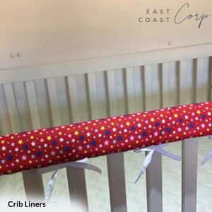 Housse de protection réversible étoiles pour lit de bébé - Product Image 1