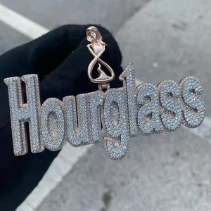 Pendentif lettre de nom de diamant Moissanite Pendentifs et breloques élégants et durables - Product Image 5