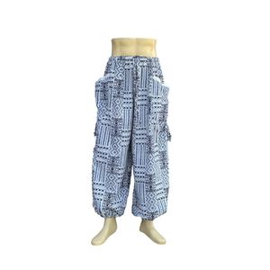 Thaïlande-Made 100% coton respirant écologique sarouel taille élastique décontracté cordon imprimé pantalon exportation en gros - Product Image 2