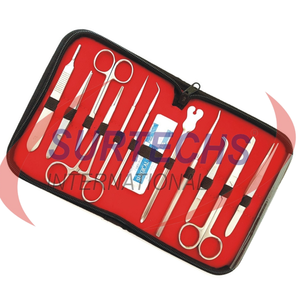 Kit de Disección Profesional de Alta Calidad de 11 Piezas de Acero Inoxidable para Estudiantes, Fuente de Alimentación Manual, Certificado CE de Surtechs, Clase II - Product Image 5