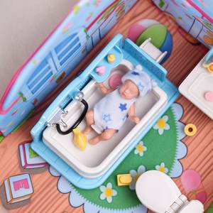 Babeside Mini 4,5 pulgadas cuerpo completo silicona <span class=keywords><strong>Reborn</strong></span> bebé muñecas pequeñas con accesorios 12CM juego de juguete suave de moda - Product Image 2