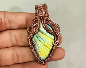 Collier pendentif en malachite artisanal de qualité supérieure, plaqué or/argent vintage, pour la méditation et le bien-être, tendance - Product Image 5