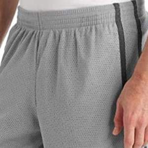 Pantalones cortos de malla de lona de Color sólido para hombre de calidad superior personalizables cintura elástica media Casual transpirable secado rápido tamaño adulto - Product Image 6