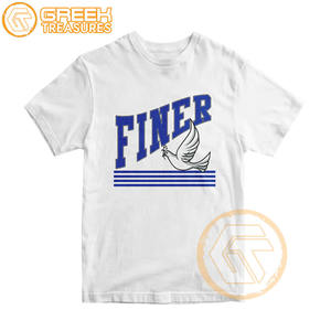 Venta al por mayor personalizada Zeta Phi Beta mujeres camiseta hermandad ropa algodón camisetas más finas mujeres fraternidad prendas - Product Image 4