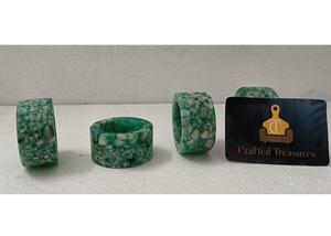Direct Factory Napkin Ring Natural <b>Stone</b> Terrazzo Embedded Epoxy <b>Resin</b> Wedding Table Decoration Napkin Ring Holder At best Price - Product Image 6