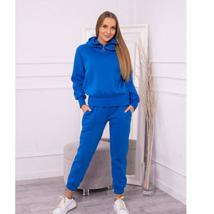 Femmes XL Taille Isolé Ensemble Complet Survêtement Polaire Sweat Pantalon Logo Sweat À Capuche Bas Noué Plus La Taille Prix De Gros pour le Printemps - Product Image 3