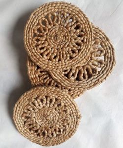 Nouveautés Sous-verre en jute fait à la main sous-verre en jute de haute qualité élégant pour la maison hôtel dessus de table décor utilisation en gros - Product Image 2