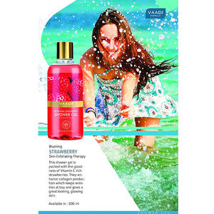 Vaadi Herbals Gel de Ducha de Fresa, 300ml | Experiencia de Baño de Hierbas Refrescante para Piel Suave y Suave (Mayorista) - Product Image 4