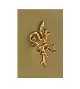 Vintage style solid brass <b>wall</b> hooks with golden finished look <b>for</b> classic interiors requiring and beautiful <b>wall</b> organization - Product Image 5