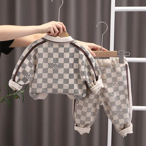 Logo personnalisé Ensemble de vêtements pour enfants Ensemble de survêtement d'hiver à capuche de haute qualité Pantalon de jogging décontracté pour garçons - Product Image 2