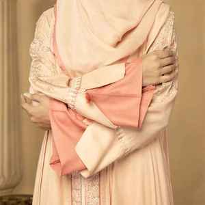 ชุดเดรสมุสลิมสำหรับผู้หญิงชุดอาบายาสีทึบพร้อมชุดฮิญาบมุสลิมเสื้อผ้าอิสลาม - Product Image 3