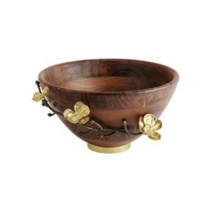 Bol de service en bois rond artisanal de qualité supérieure pour la décoration de mariage de ferme salade pâtes pain fruits snack cuisine - Product Image 4