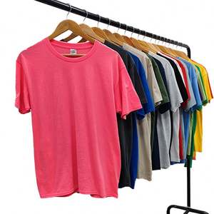 Camiseta de Algodón Puro de Manga Corta para Hombre, Gruesa, Lisa, Camiseta Blanca para Hombre - Product Image 1