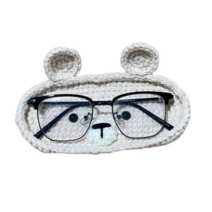 Caja de Almacenamiento de Gafas de Ganchillo Hecha a Mano, Serie de Animales, Tejida en Algodón, Regalo Festivo, Acki G11 - Product Image 5