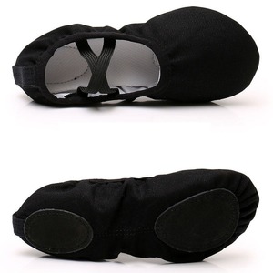 รองเท้าเต้นบัลเล่ต์ผ้าแคนวาสเนื้อนุ่มยืดหยุ่น - Product Image 1