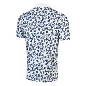 Camiseta de Golf de Algodón para Hombre, Diseño Floral, Secado Rápido, Logotipo Digital Impreso en la Parte Delantera, Manga Corta, Estilo Casual - Product Image 2