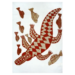 Serviette isotherme en coton imprimé crocodile, 30x40cm, pour table à manger, en tissu de coton, accessoires de torchon de cuisine, nouveauté - Product Image 1