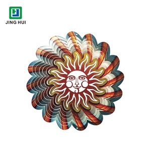 Filatore cinetico del vento 3d forme animali in acciaio inossidabile ornamento da giardino esterno in metallo cantiere sculture di vento pendenti filatori del vento - Product Image 3