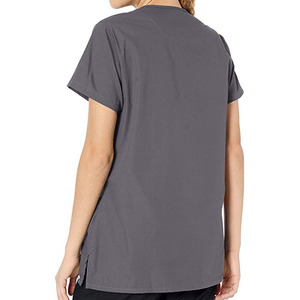 Top ventes OEM, vente en gros, design personnalisé, uniforme d'hôpital pour femmes, hauts de gommage pour soins infirmiers, ensemble de gommage aux figues, haut tunique pour soins infirmiers - Product Image 3