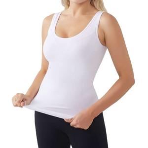 Débardeur en maille à col en V pour femme, doux, respirant, anti-boulochage, de haute qualité, mélange de spandex/polyester, sans manches, pour la salle de sport, le yoga - Product Image 1