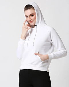 Jersey antiarrugas de moda, ropa deportiva, Top corto con capucha, sudadera de Invierno para mujer, logotipo frontal personalizable, OEM, venta al por mayor - Product Image 2
