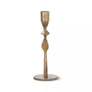 Bougeoir moderne et minimaliste en aluminium, finition polie élégante pour la décoration de la table à manger de Pâques et du salon, idéal pour Noël - Product Image 1