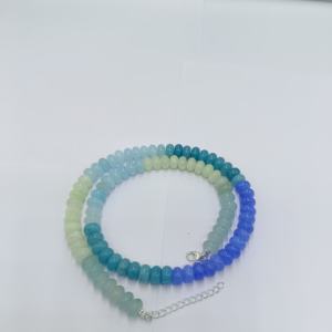 Venta caliente hermoso multicolor 8mm cuarzo liso Rondelle forma cuentas mezcla Color collar piedras preciosas cuentas al por mayor cuenta de piedra - Product Image 5