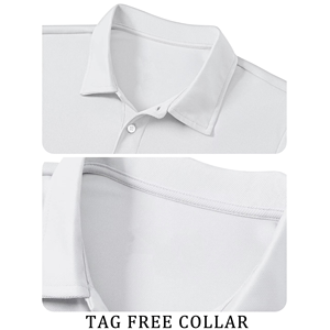 Camiseta de Golf Personalizada para Hombre, Diseño Sólido, Manga Corta, Talla Grande, 100% Algodón, Tejido Transpirable - Product Image 3