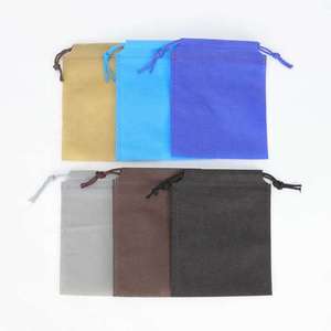 Non-woven Fabric Shopping <b>Bag</b> with Drawstring Closure Customizable Size & Handle - Product Image 2