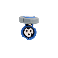 Coupleur étanche 2P + E 3 broches IP67 16A 32A prise industrielle et prise mâle connecteur femelle avec couvercle 220V 240V